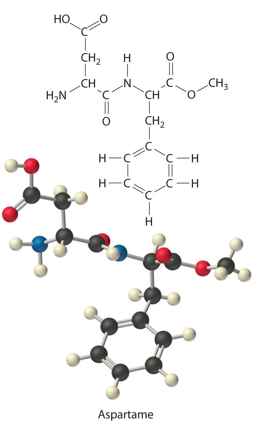 Aspartame Molecular Structure