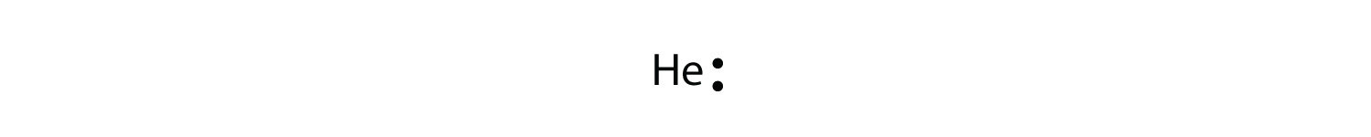 helium atom diagram. The electron dot diagram for