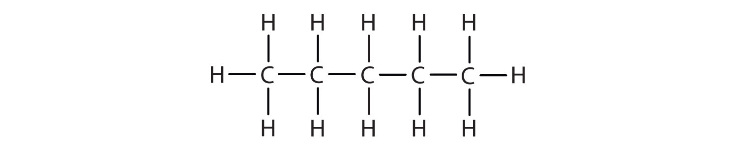 straight chain alkanes