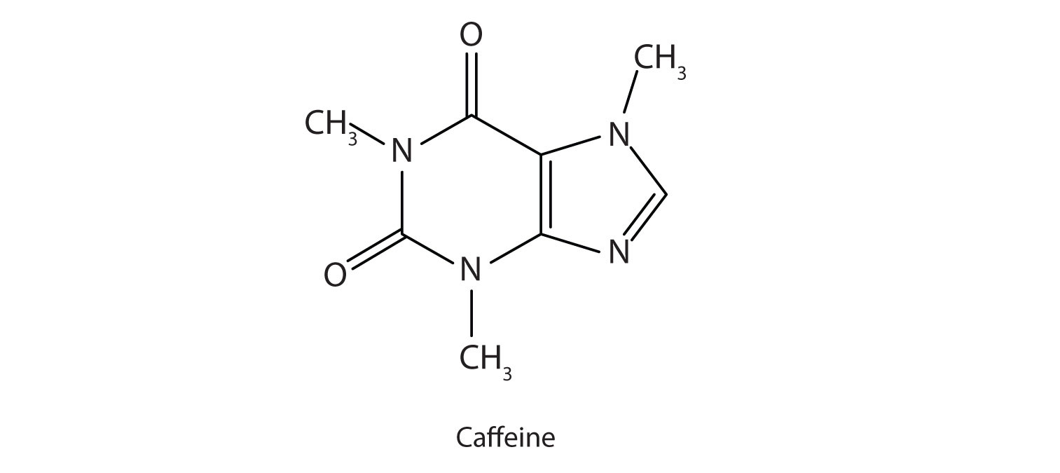 Caffeine Atomic Structure