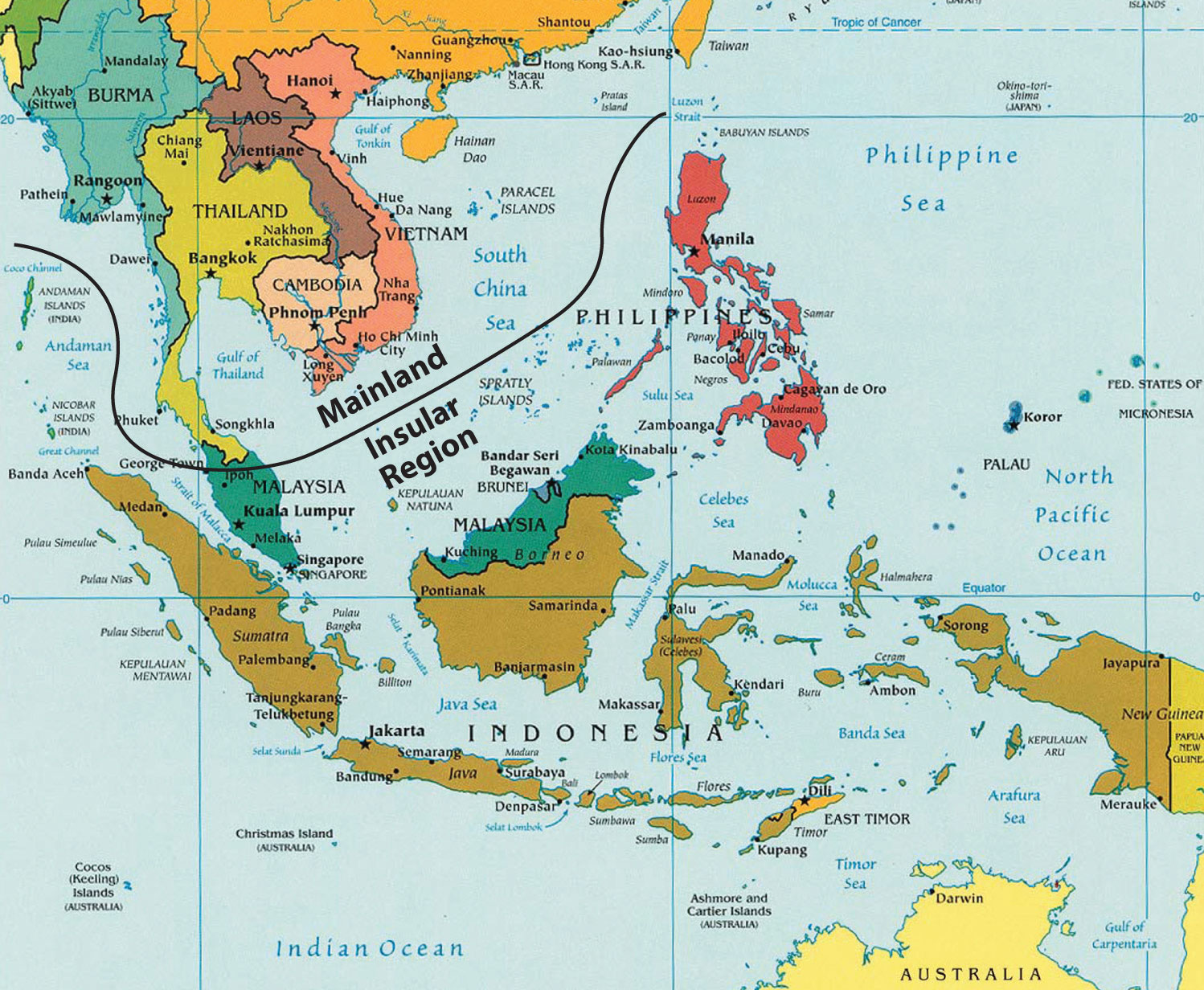 Asia Map Philippines