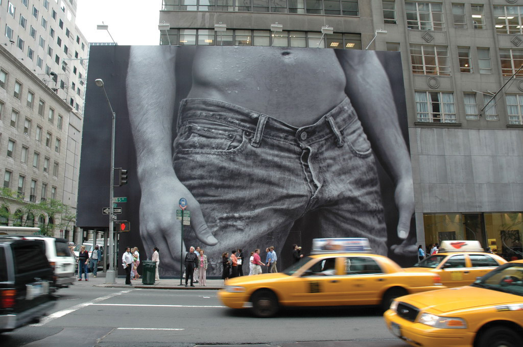 An Abercrombie Fitch Billboard in New York City