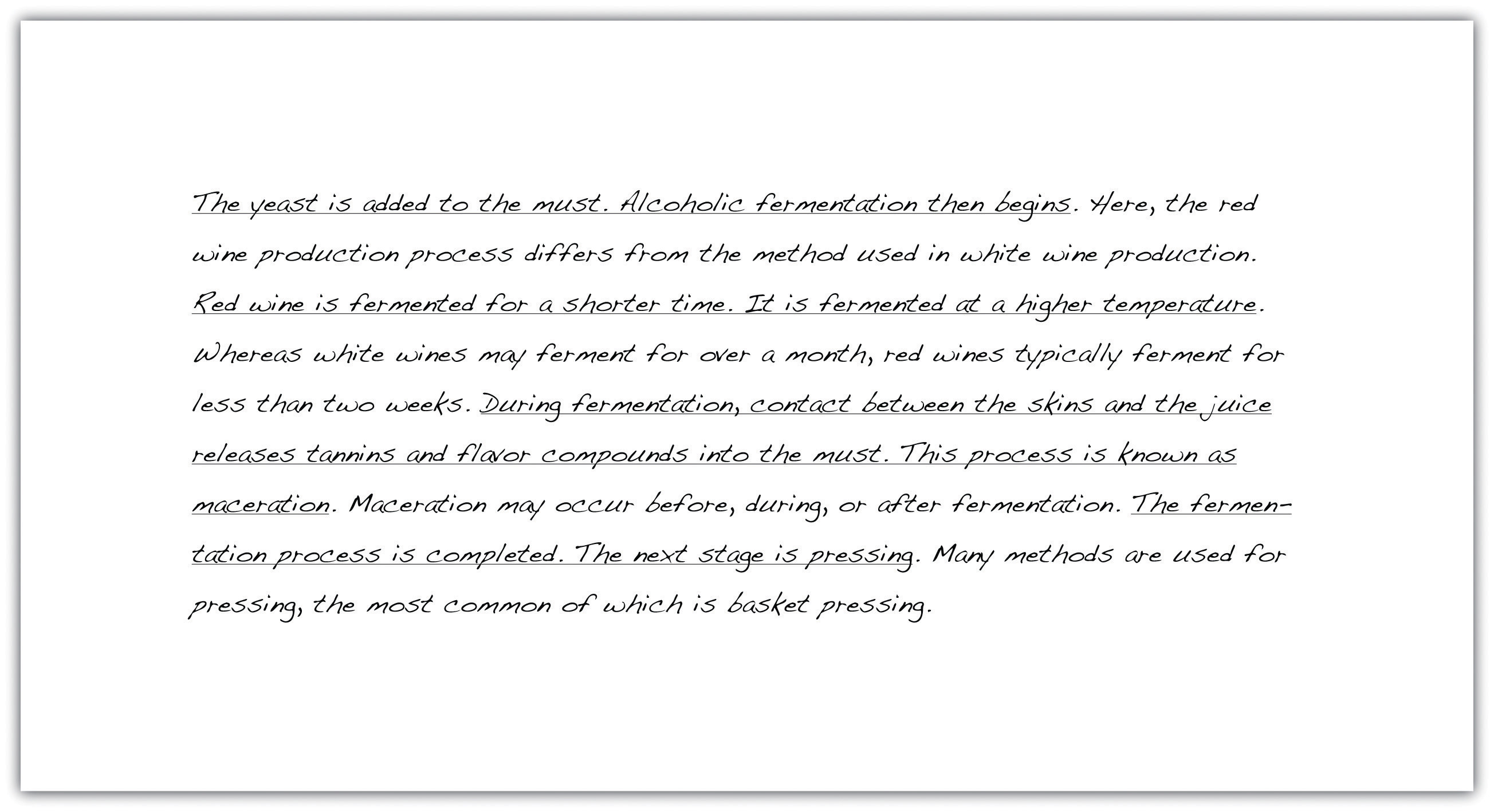 Do you underline an article in an essay