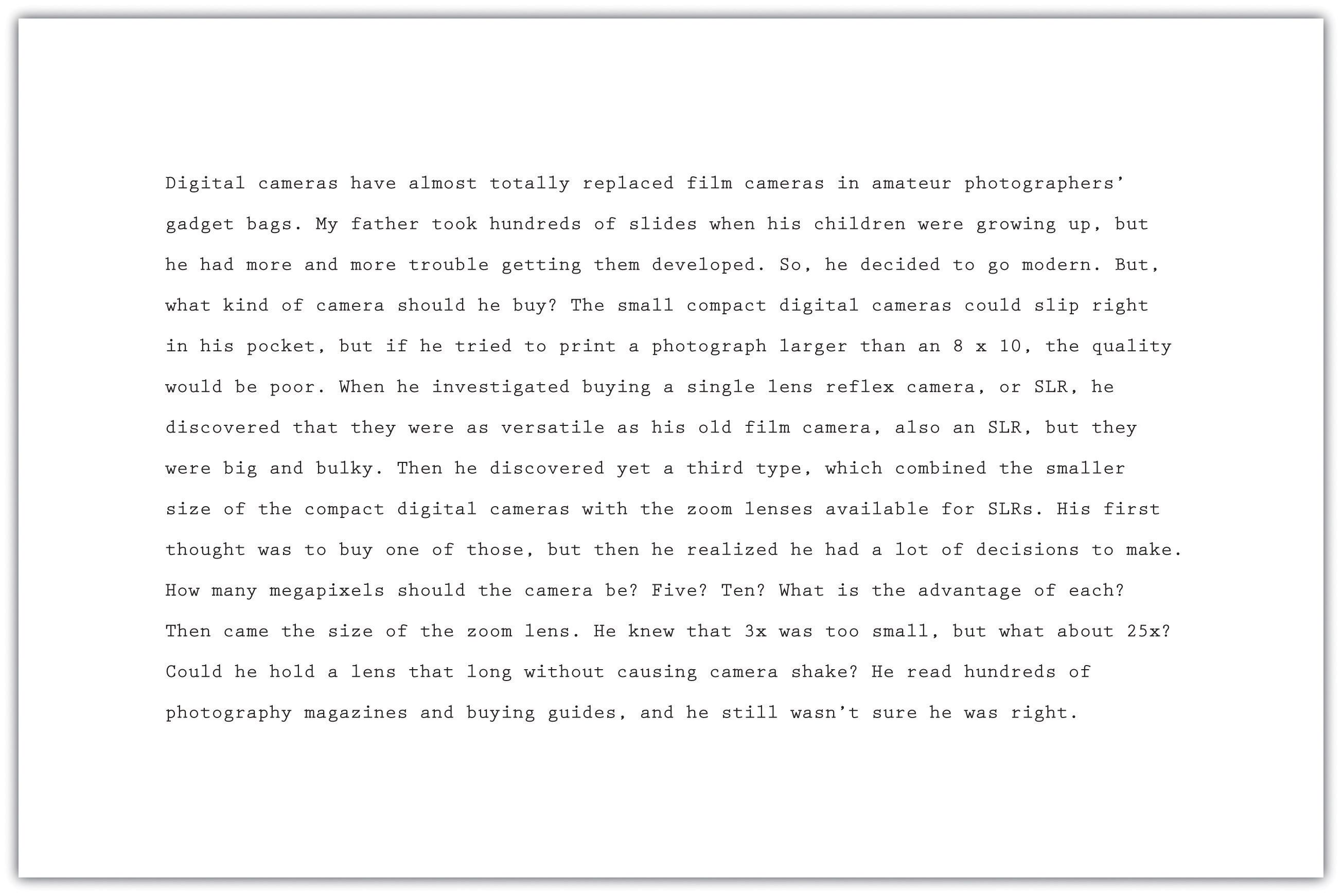 Thesis driven essay format