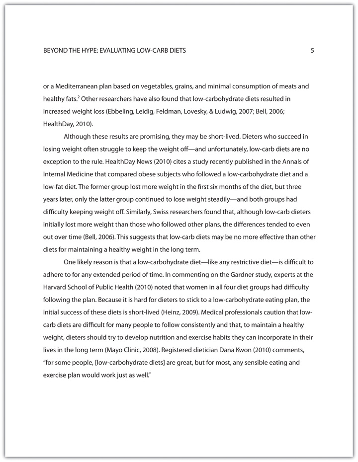 Informal research essay