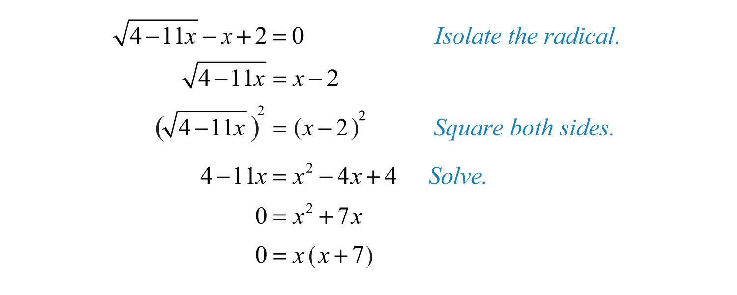 Solving Radical Equations And Inequalities Worksheet Answer Key