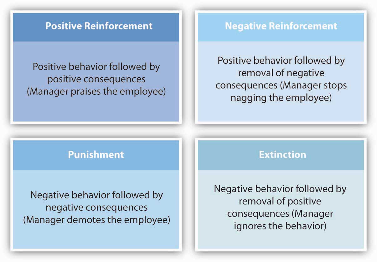 What is the difference between reinforcement and punishment?