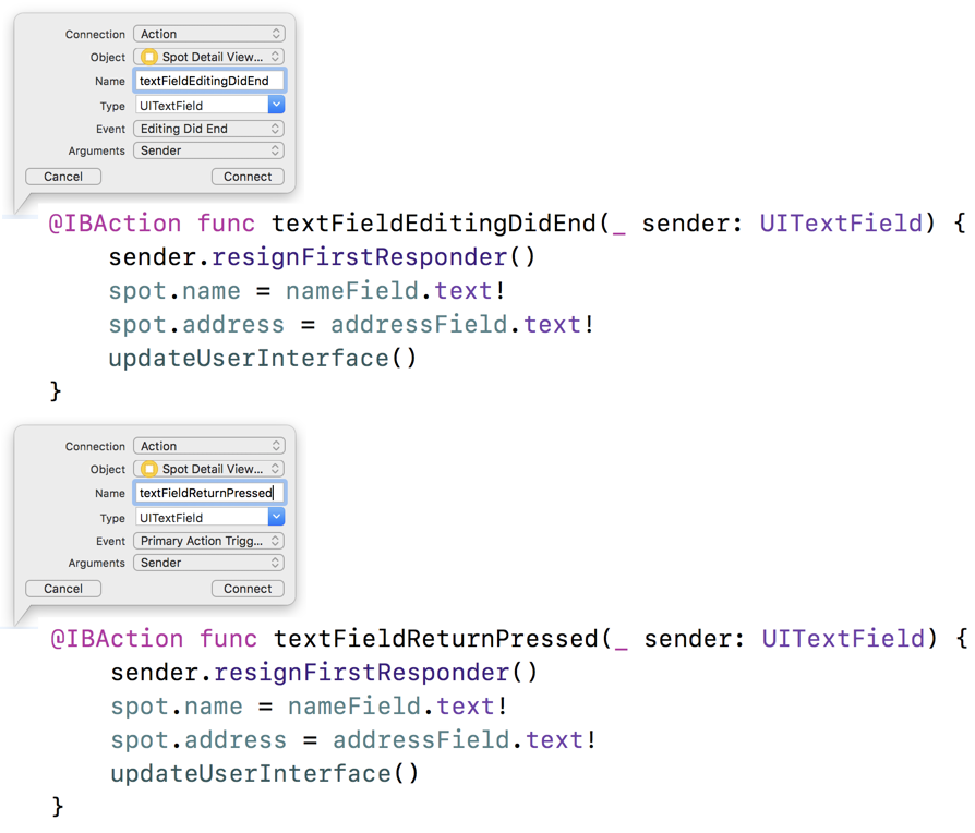9.8 Improving the UI in app screens with text fields and map views ...
