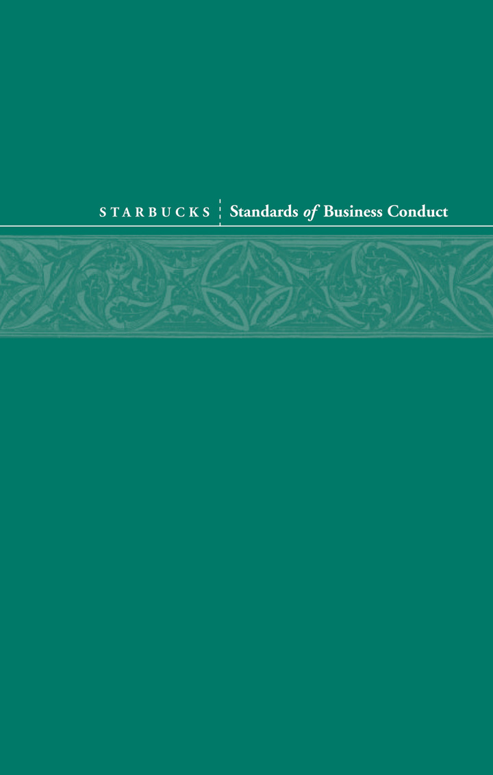 ethics and compliance of starbucks Business ethics and compliance is a platform that undergirds starbucks operation and assists to safeguard its philosophy and name by supplying ways that help associates make moral judgments at work (starbucks corporation, 2012) starbucks has been on the scene since 1971 and has continued to grow at . ethics and compliance of starbucks Business ethics and compliance is a platform that undergirds starbucks operation and assists to safeguard its philosophy and name by supplying ways that help associates make moral judgments at work (starbucks corporation, 2012) starbucks has been on the scene since 1971 and has continued to grow at .